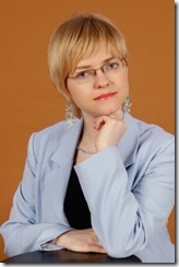 Niebieski podparty medium